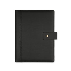 Agenda piele ecologica A5 All Black Quartz Office