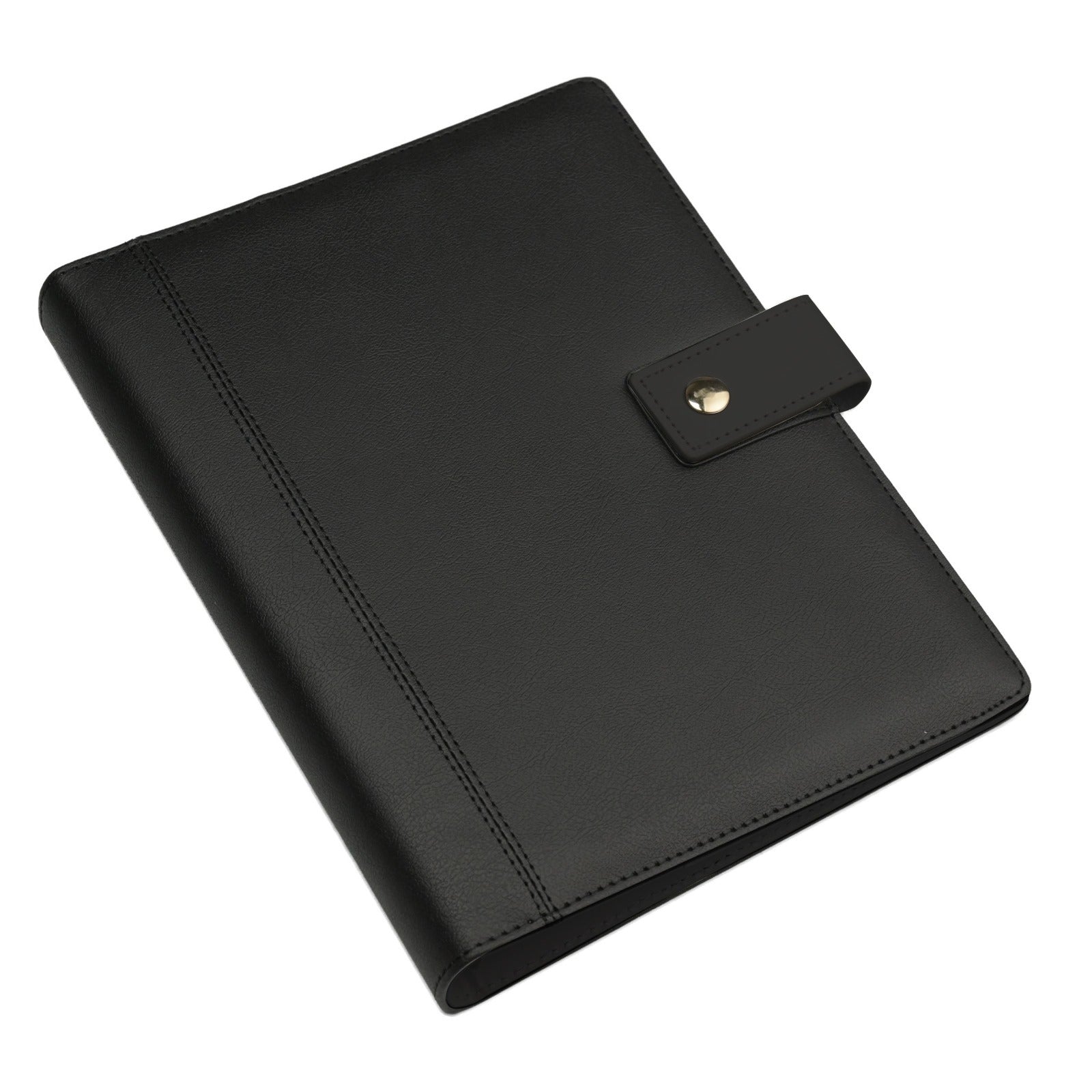 Agenda piele ecologica A5 All Black Quartz Office