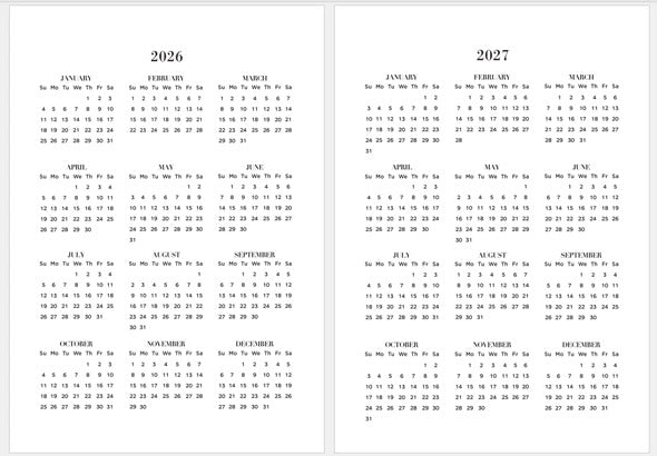 Rezerva de hartie pentru agenda A5 - Organizare Saptamanala 2026