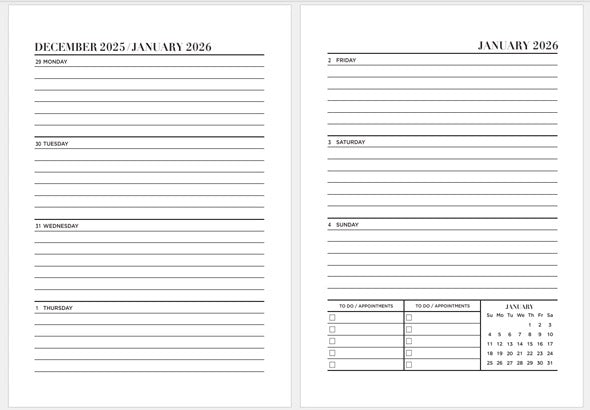 Agenda piele ecologica A5 All Black Quartz Office