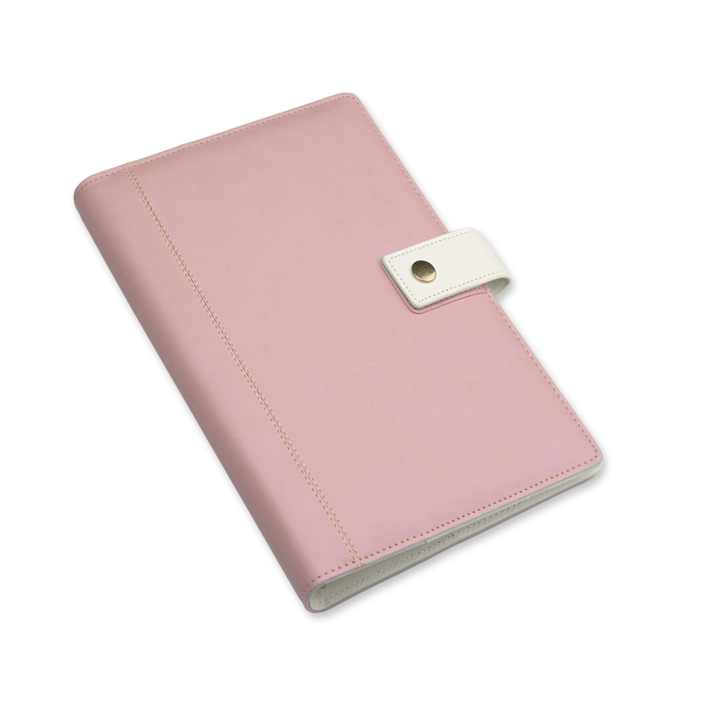 Agenda personalizata piele ecologica A5 Blush Pink Quartz Office