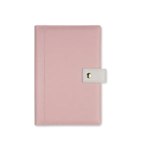 Agendă personalizată piele ecologică A6 (mică) Blush Pink Quartz Office