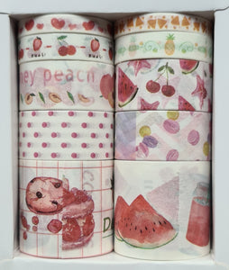 Washi Tape Fruits 10/set